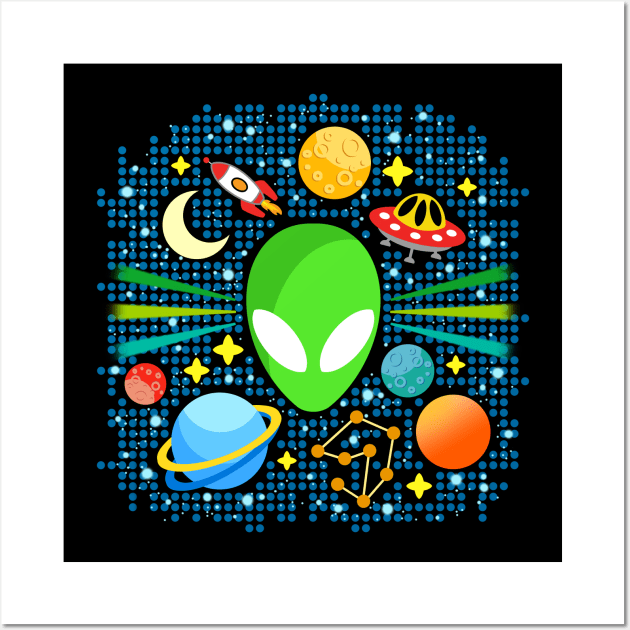 Alien Wall Art by AdrianaStore